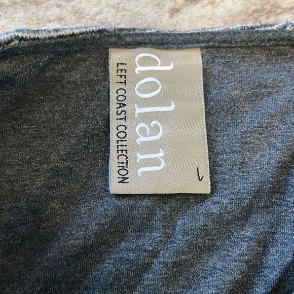 Anthropologie Dolan Left Coast Dress Gray Piper Pleated Fit & Flare large - Picture 5 of 9